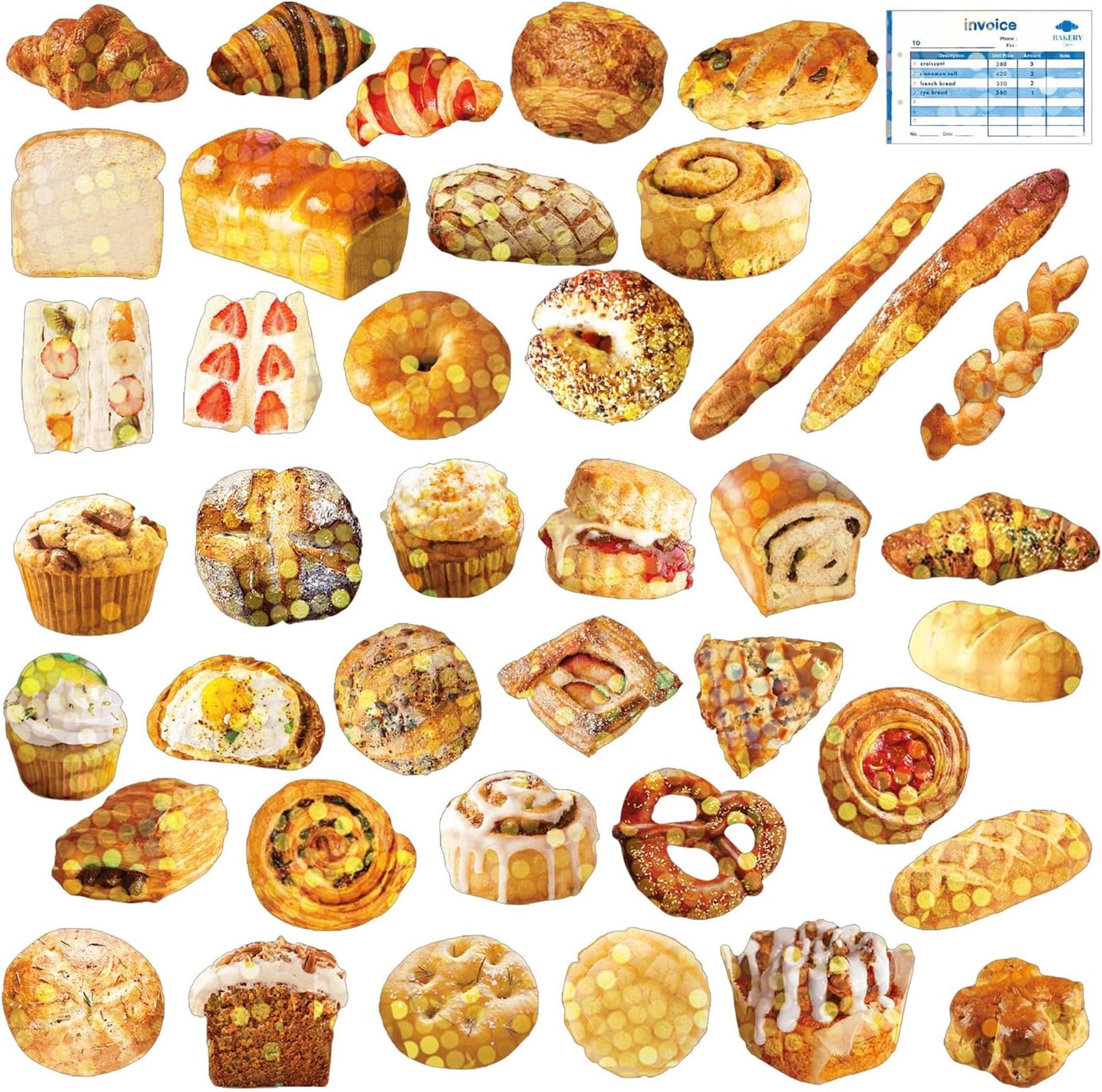 Mini Box of Bakery Stickers