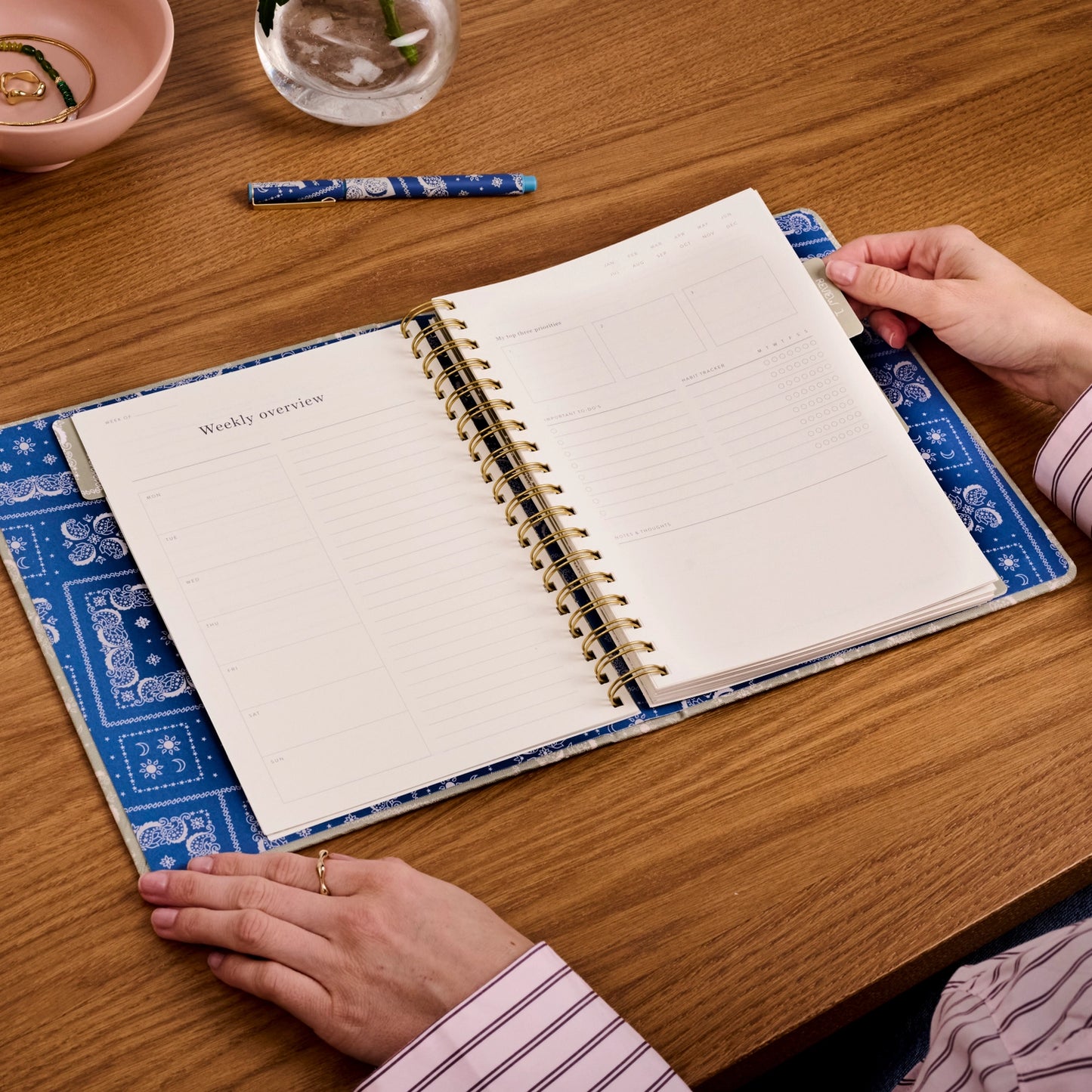 Bandana Fabric Undated Planner