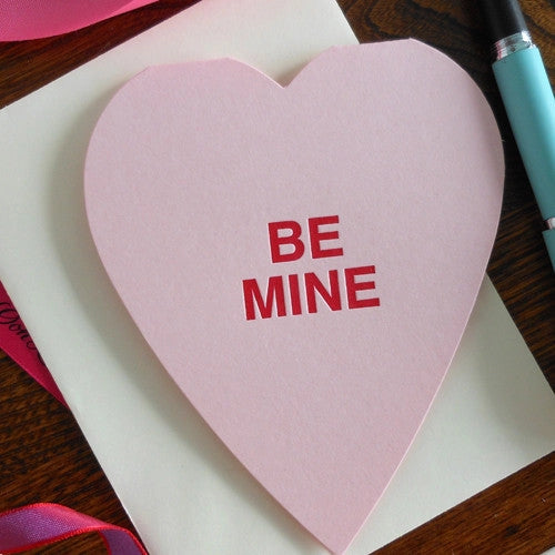 Be Mine Conversation Heart Card