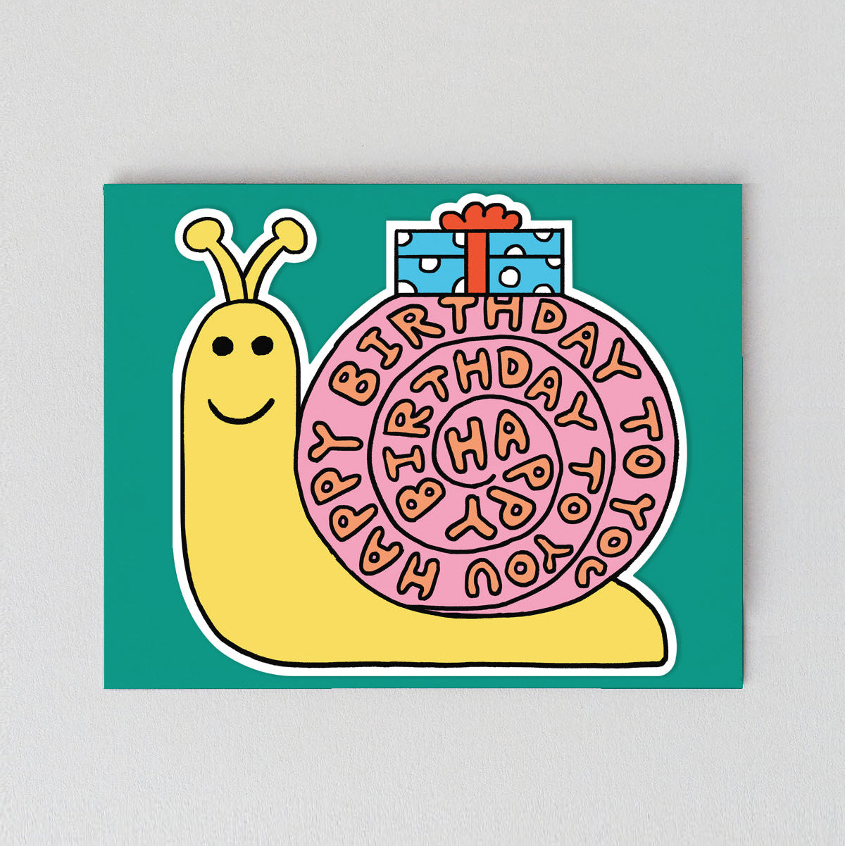 Snail Birthday Card