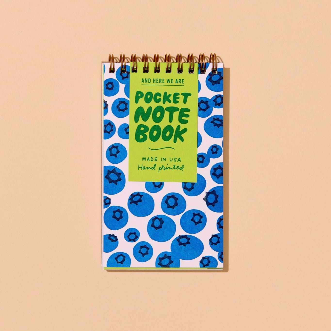 Blueberry Pocket-Sized Spiral Notebook
