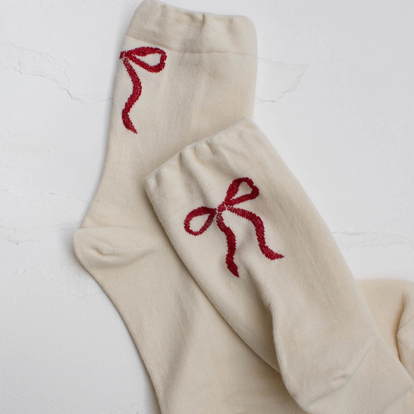 Ribbon Bow Socks