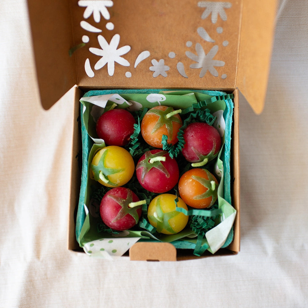 Cherry Tomato Birthday Candles