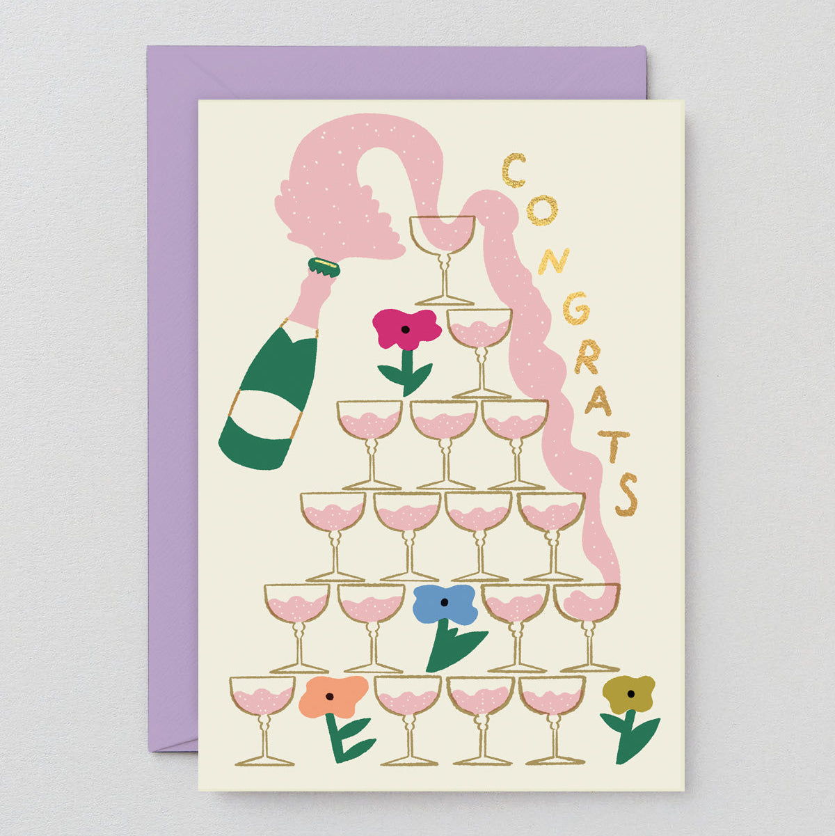 Congrats Champagne Card