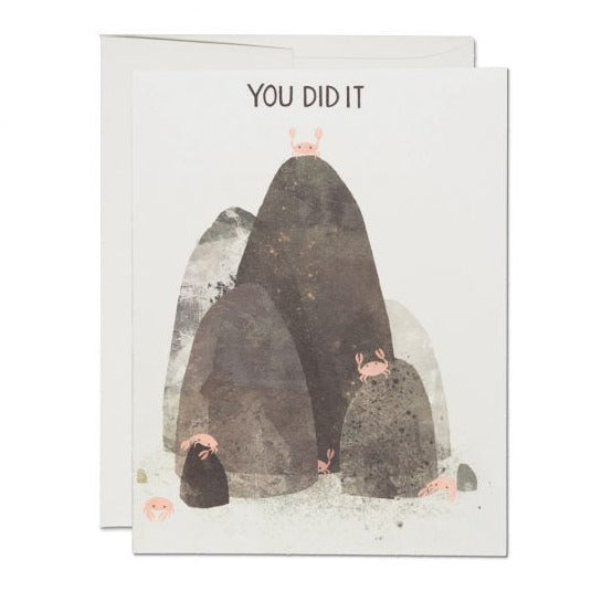 Crabs Congratulations "You Did It" Card