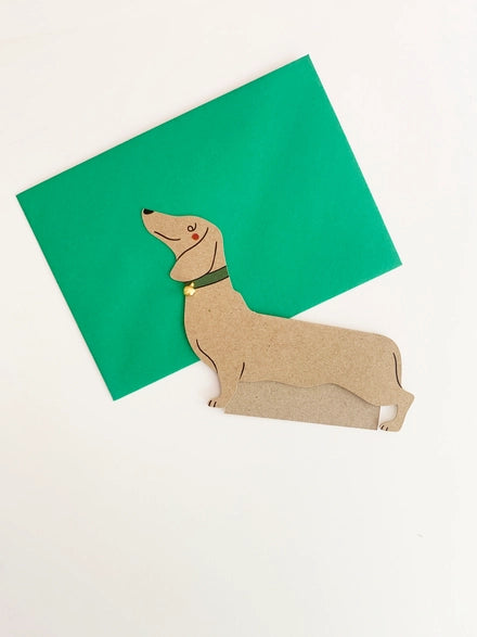Standing Dachshund Card