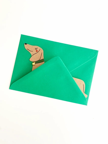 Standing Dachshund Card