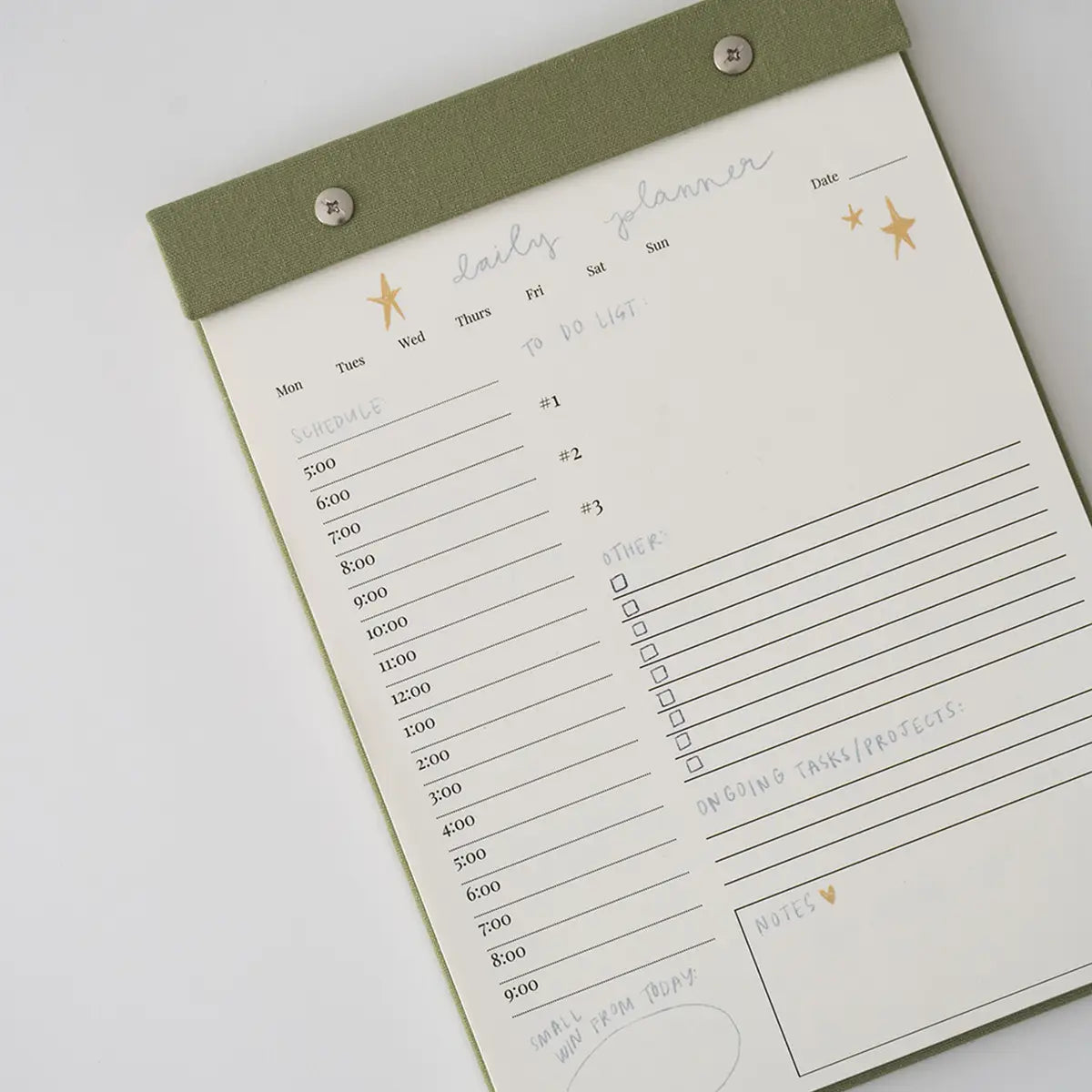 Daily Planner Notepad