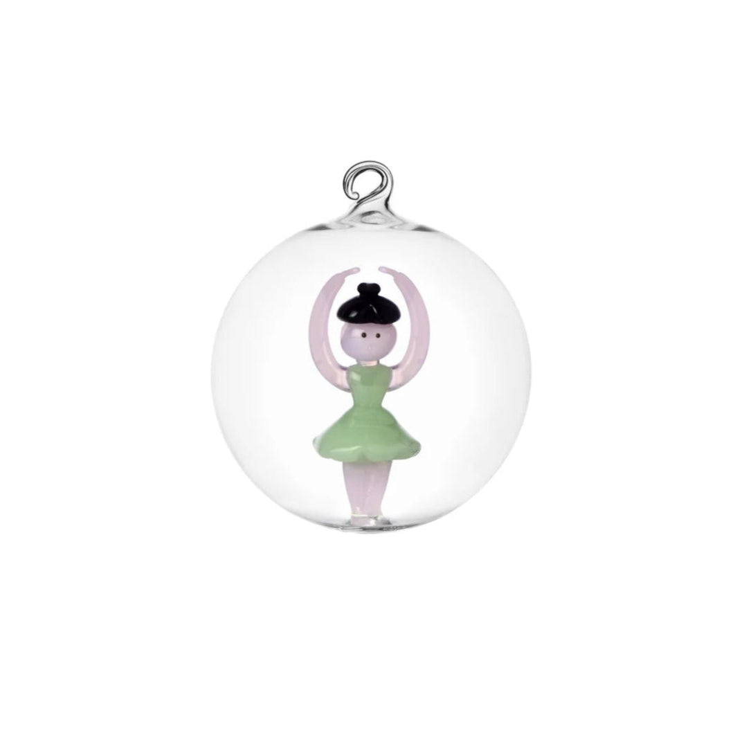 Dancer Glass Ornament
