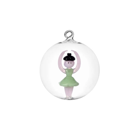 Dancer Glass Ornament