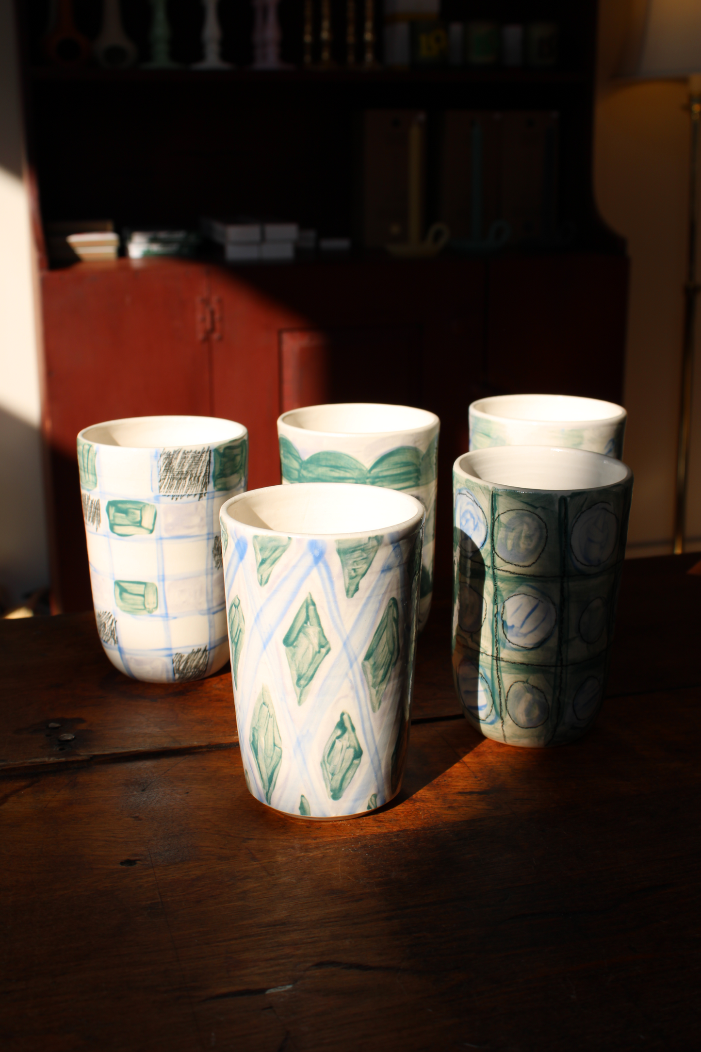 Hand Painted Ceramic Tumbler