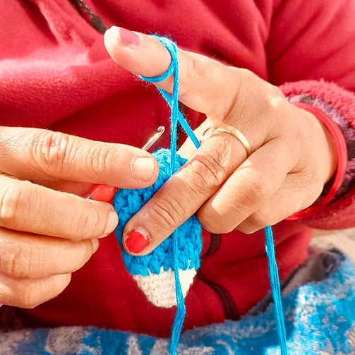 Organic Cotton Fish Keychain