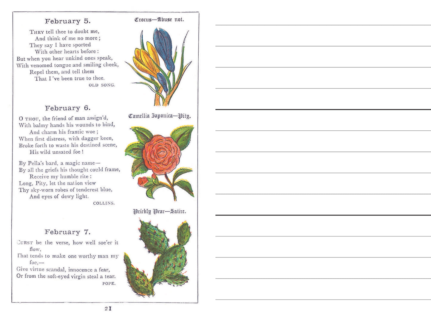 Floral Birthday Book
