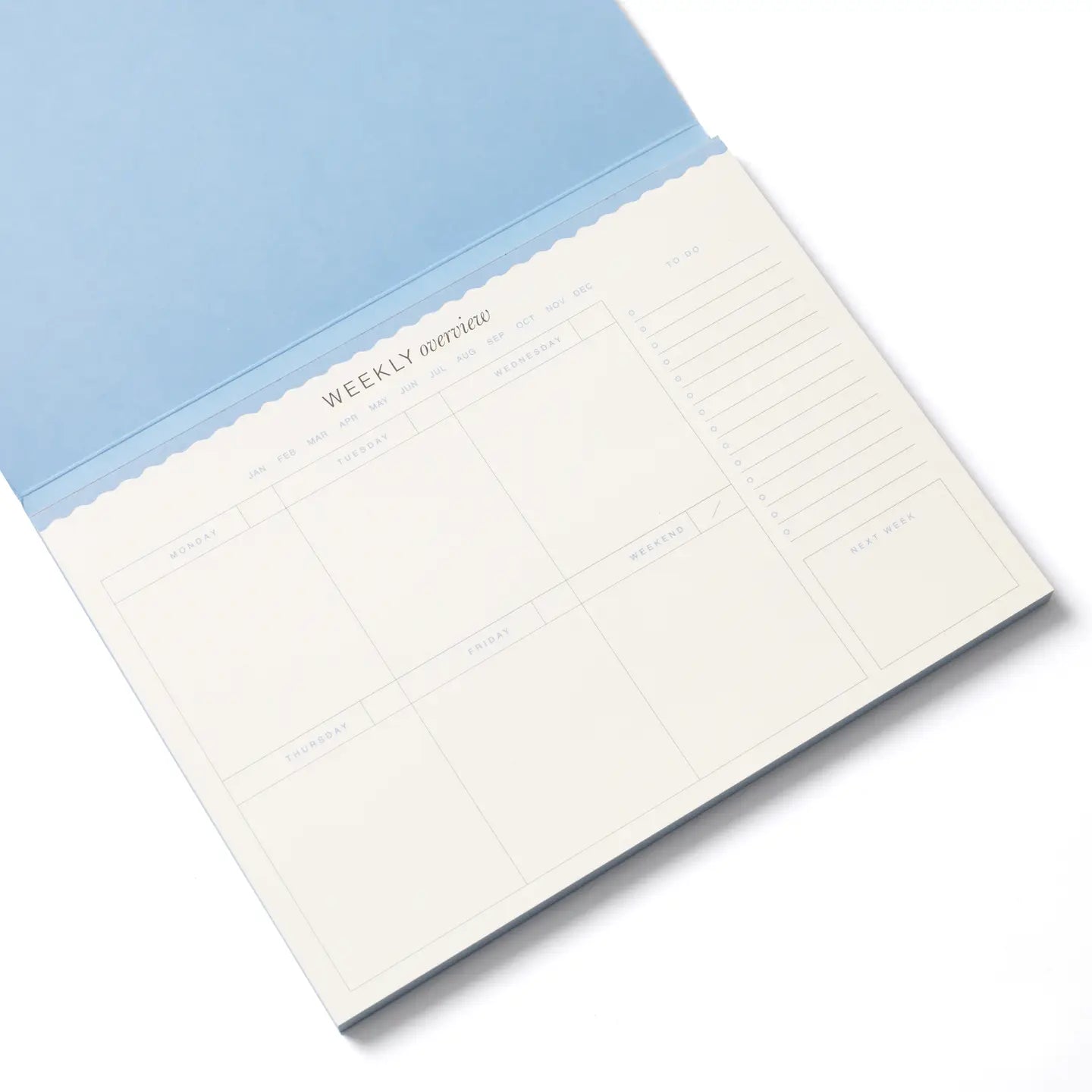 Floral Checkerboard Undated Weekly Desk Planner