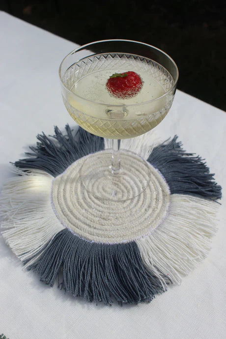 Folkstone Fringed Coaster