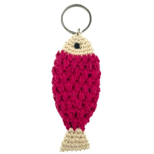 Organic Cotton Fish Keychain