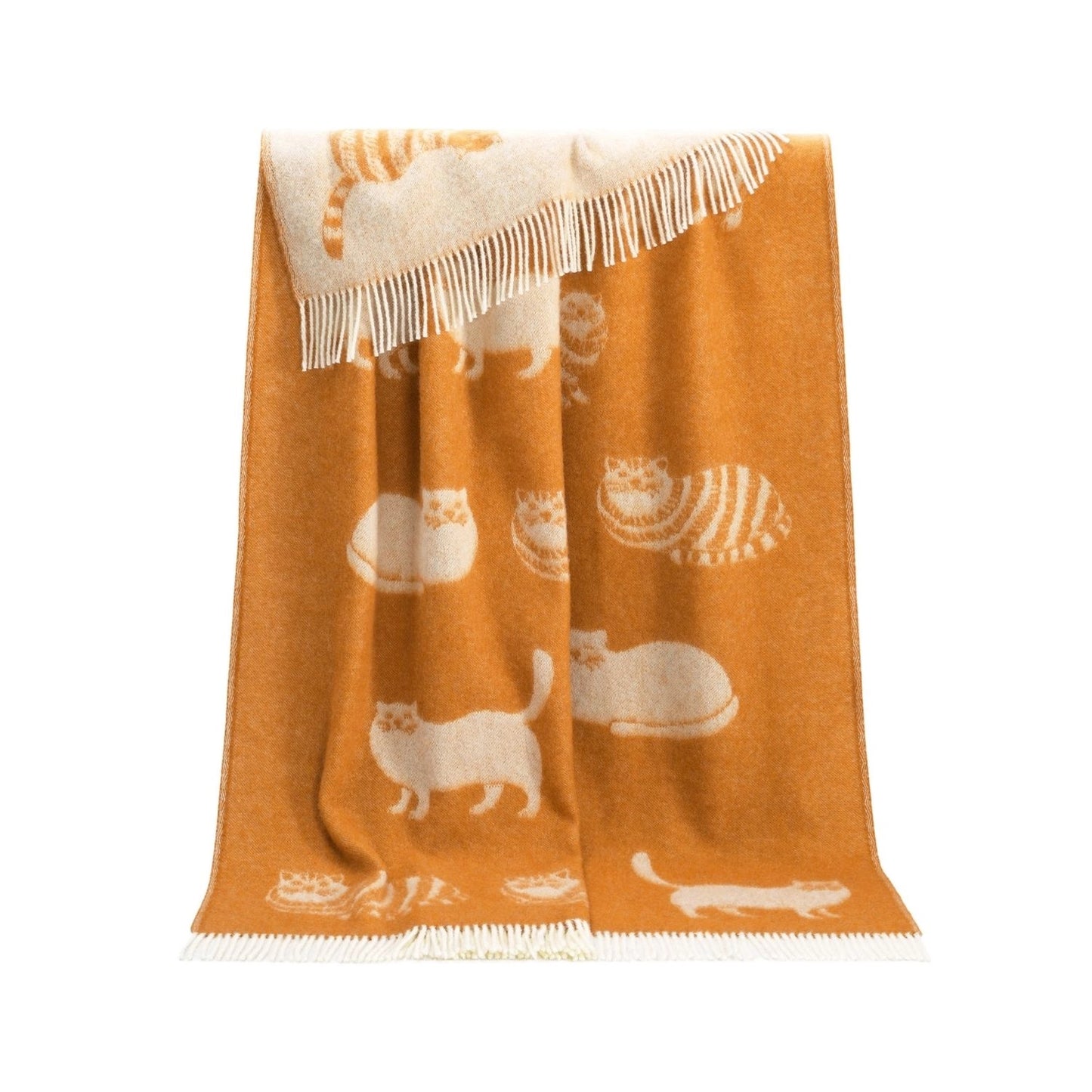 Ginger Cat Pure Wool Throw