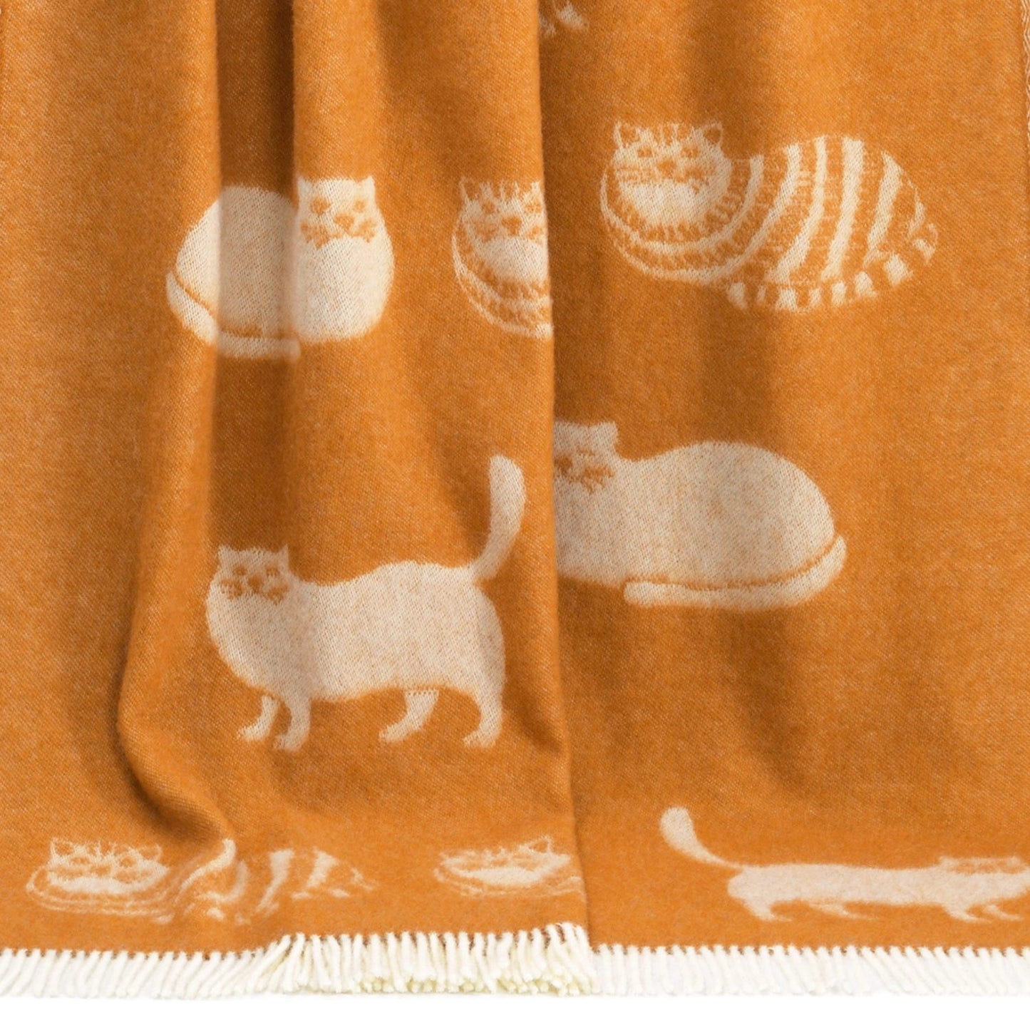Ginger Cat Pure Wool Throw