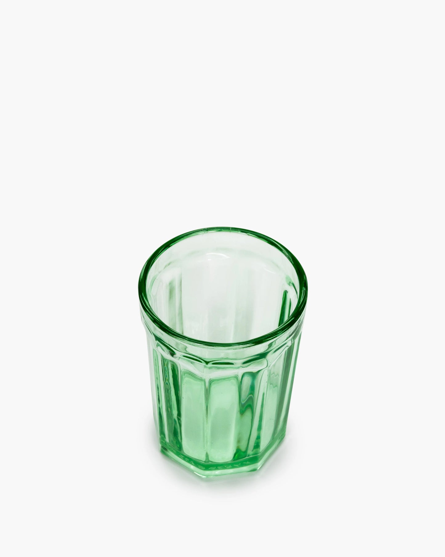 Large Green Water Glass
