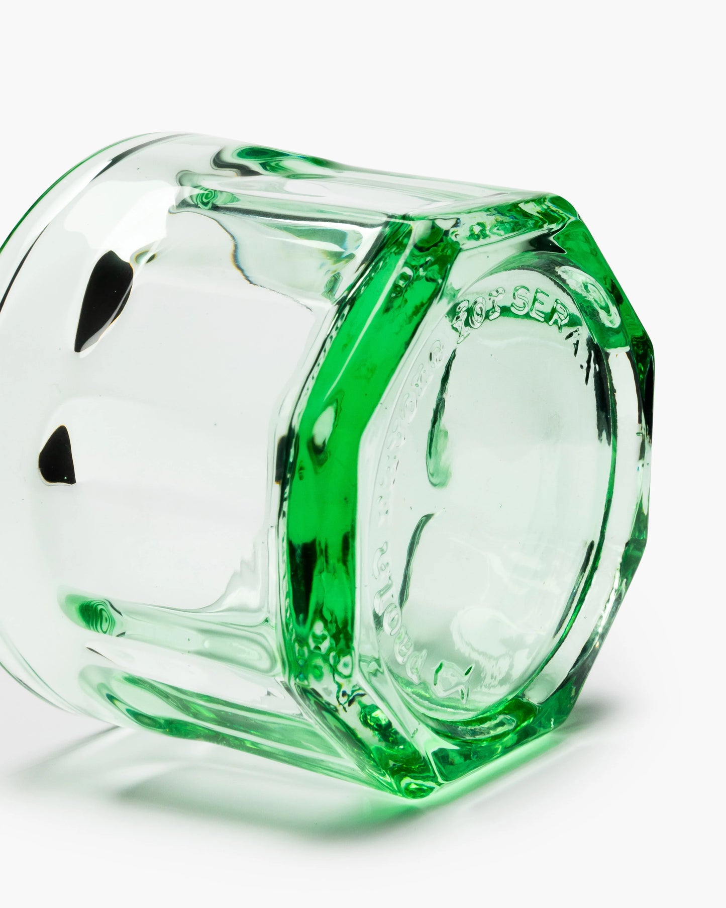 Small Green Water Glass