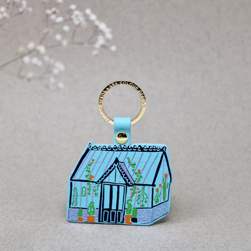 Greenhouse Leather Keychain
