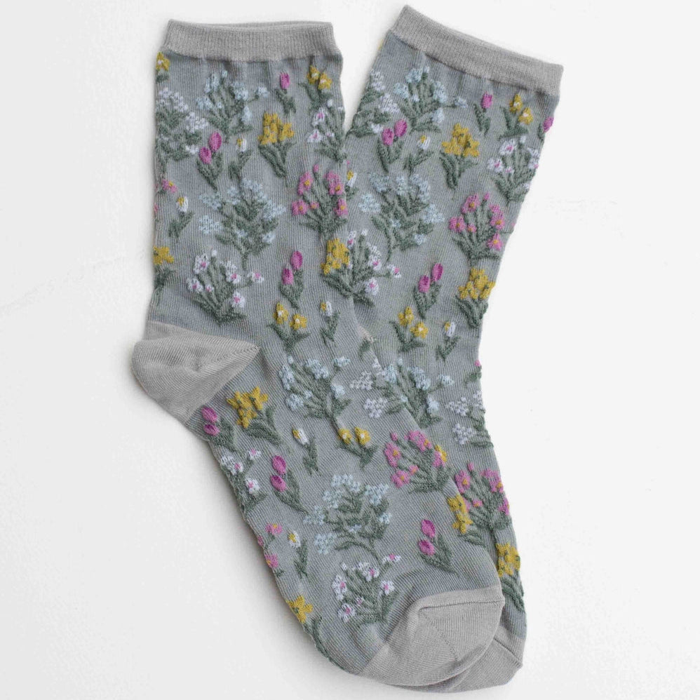 Midnight Wildflower Socks