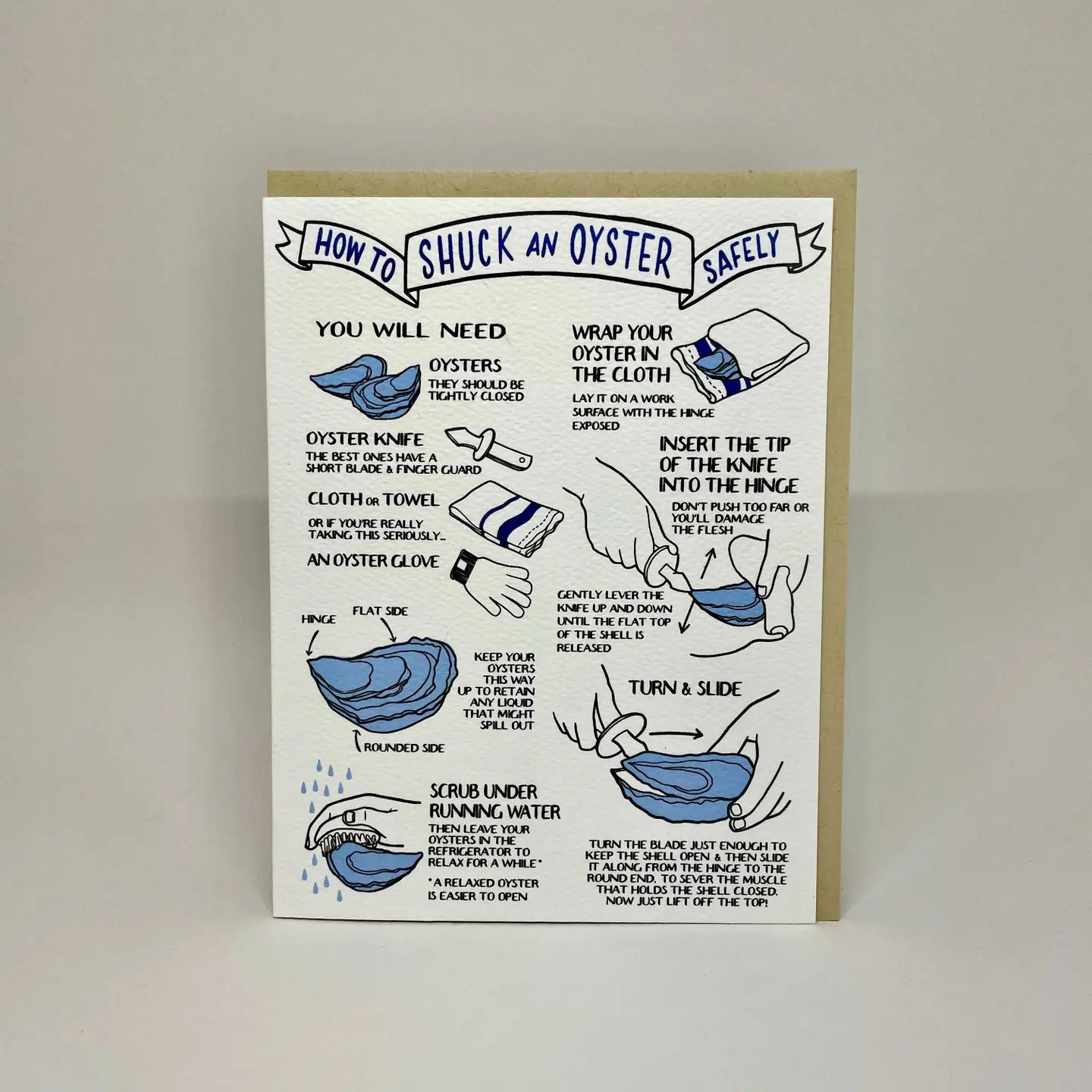 How To Shuck An Oyster Card