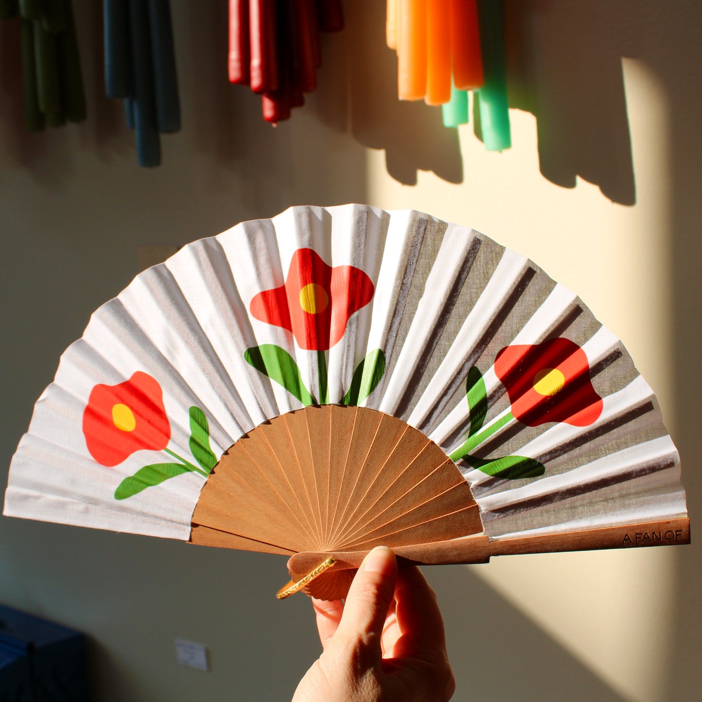 Wild Poppies Fan