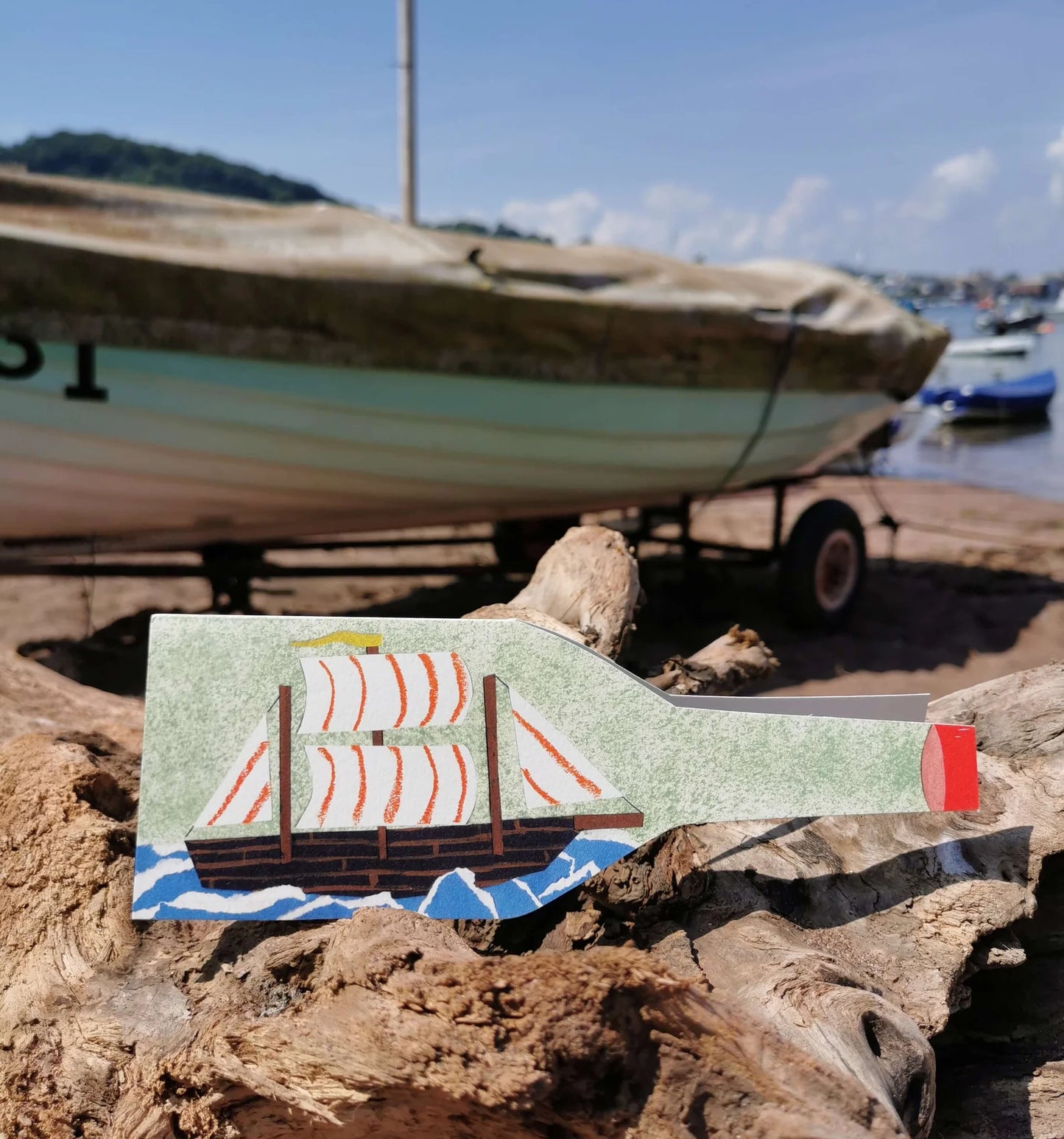 Ship in a Bottle Card