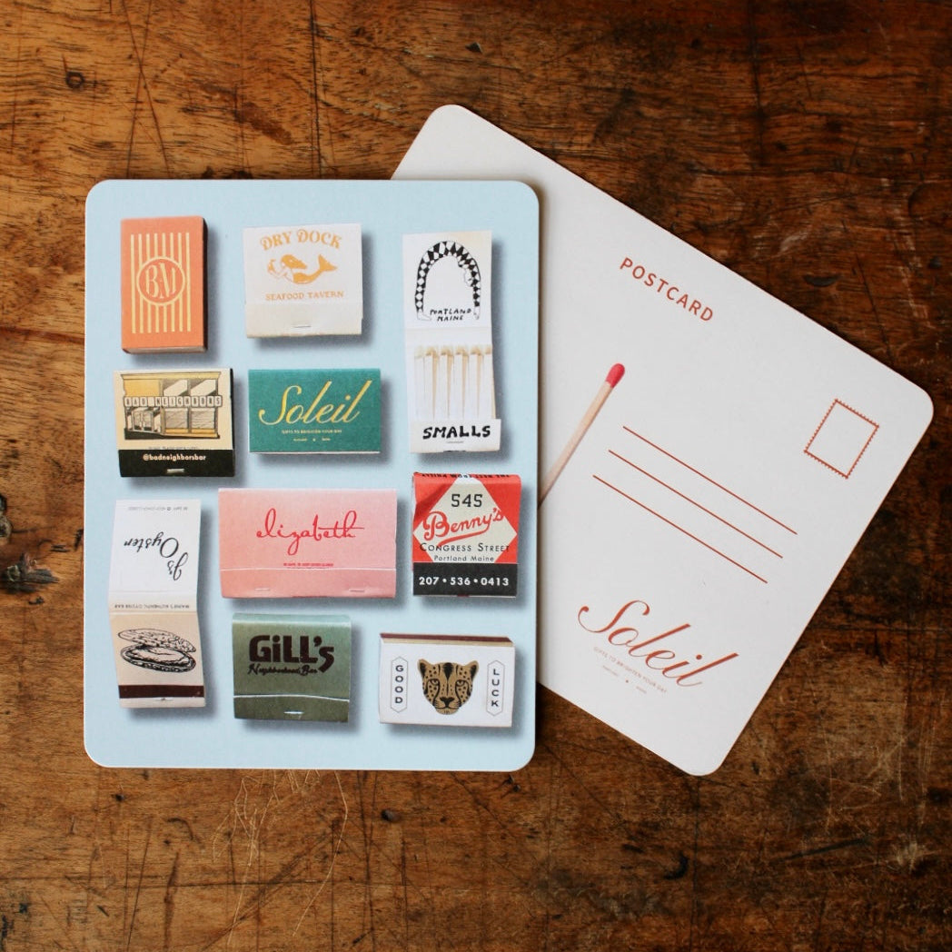 Portland, Maine Matchbook Postcard