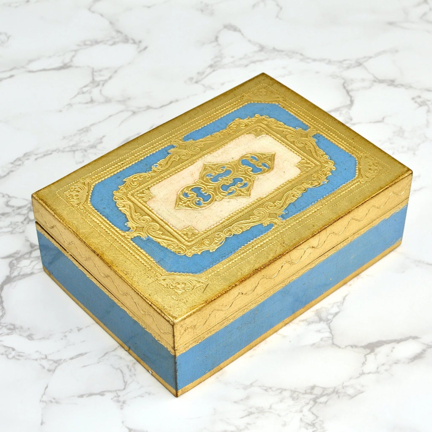 Italian Carved Wood Box