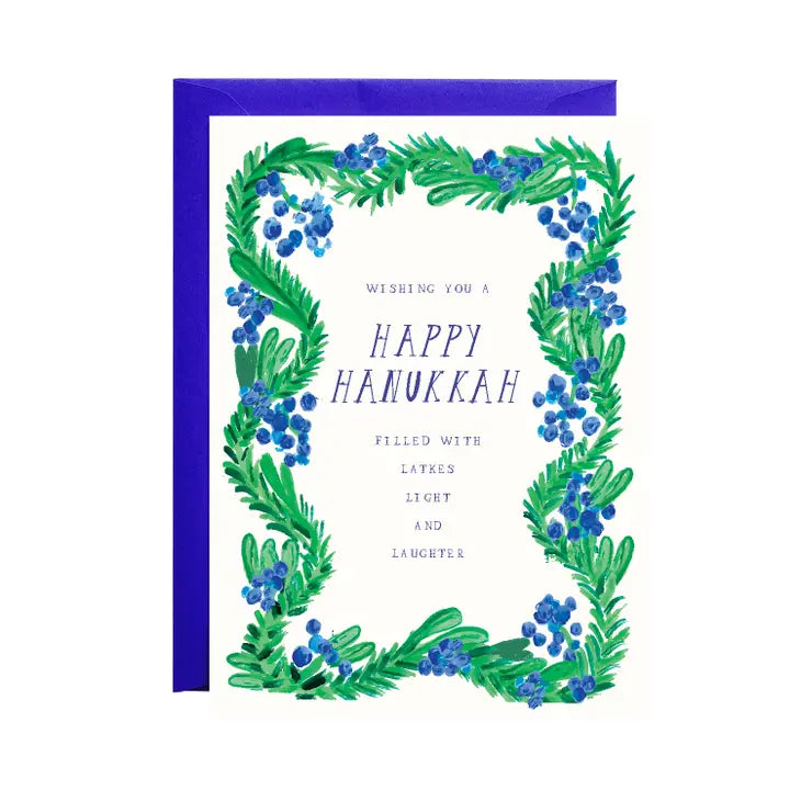Latkes & Light Hanukkah Card