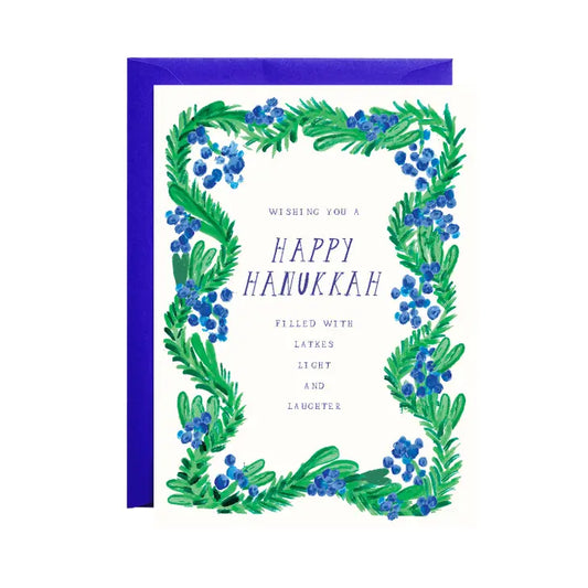 Latkes & Light Hanukkah Card