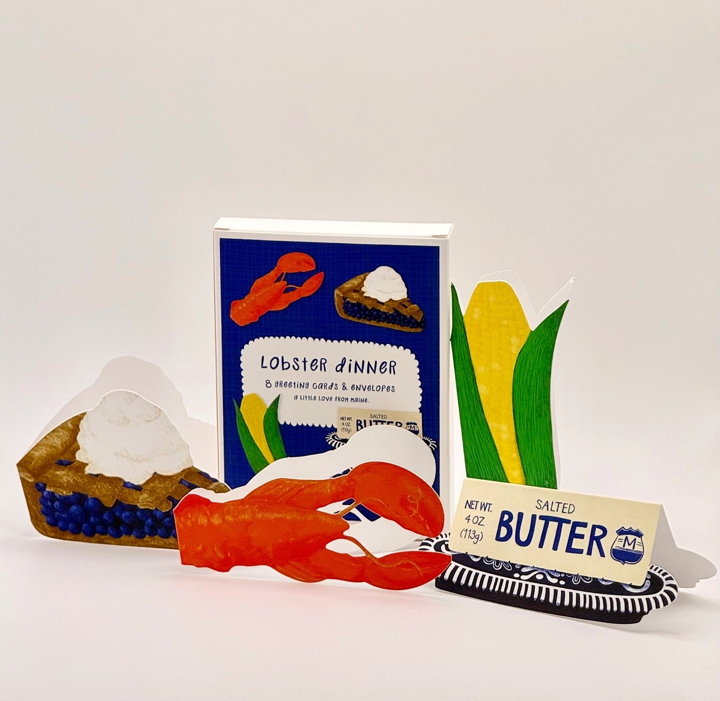Lobster Dinner Die-Cut Stationery Set