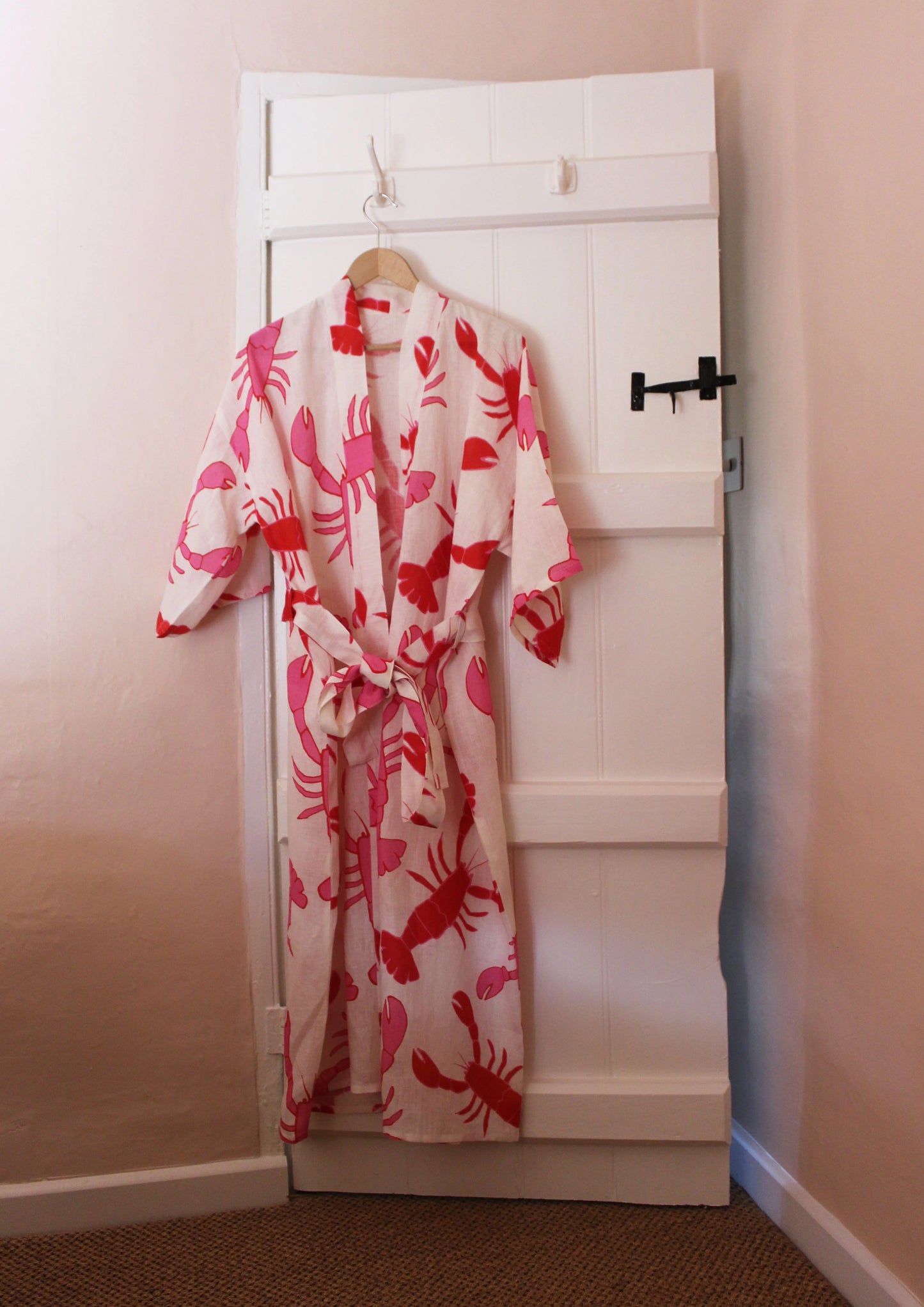 Lobster Robe & Eye Mask Set