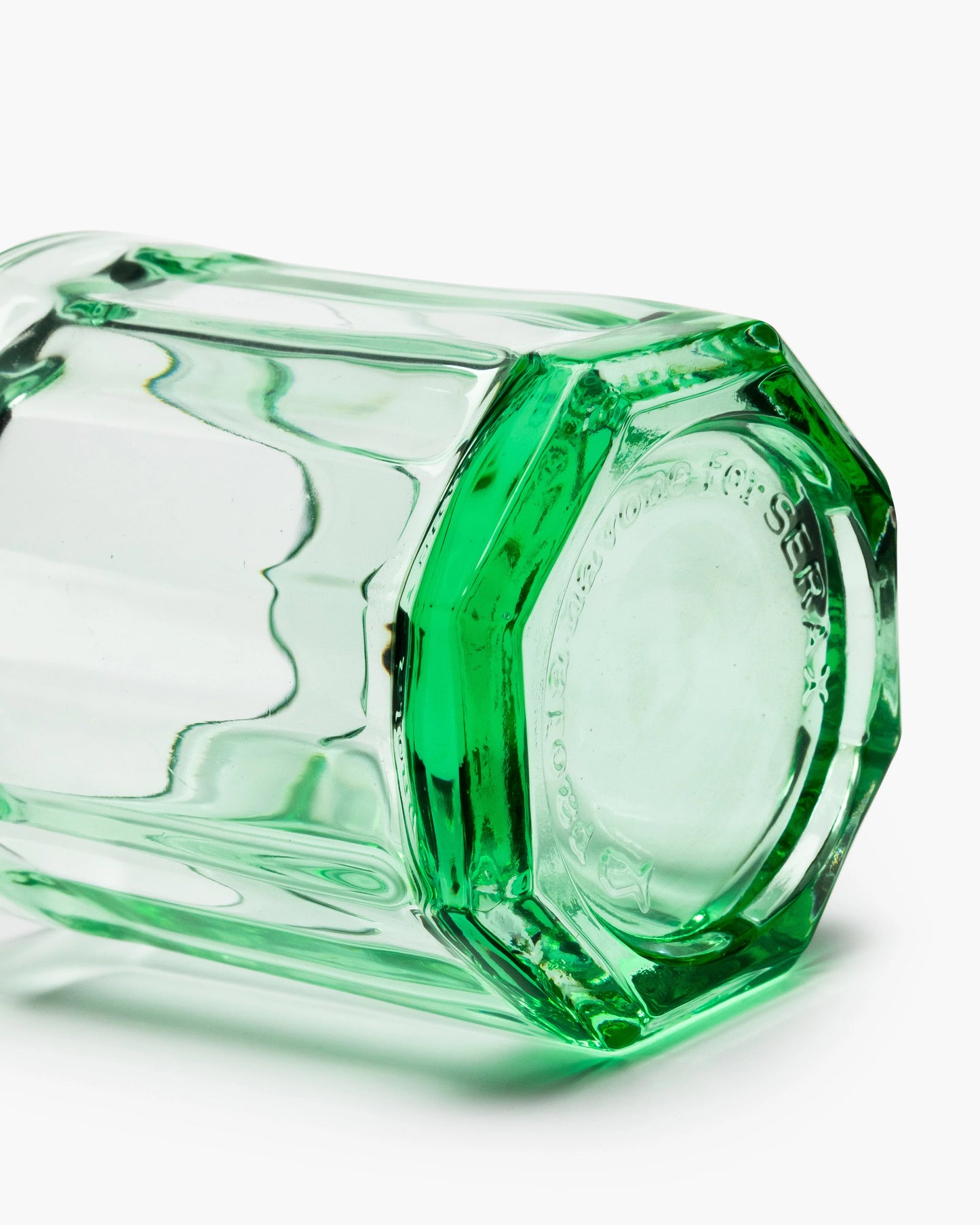 Medium Green Water Glass