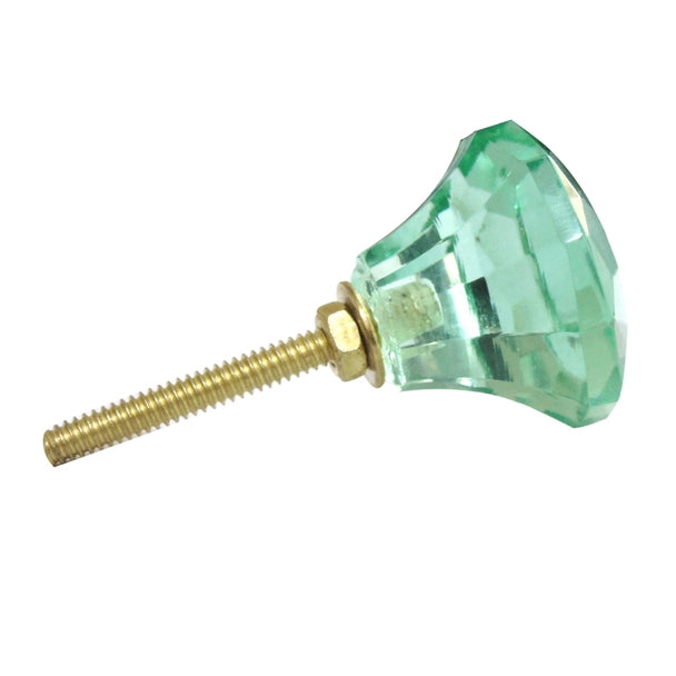 Mint Glass Drawer Knob