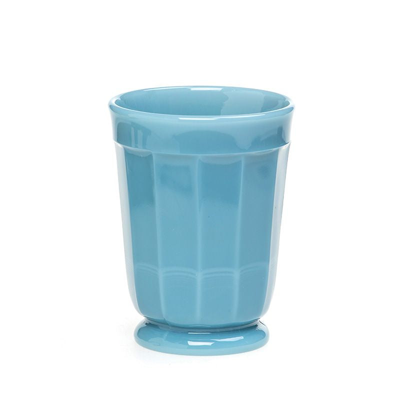 Blue Glass Panel Tumbler