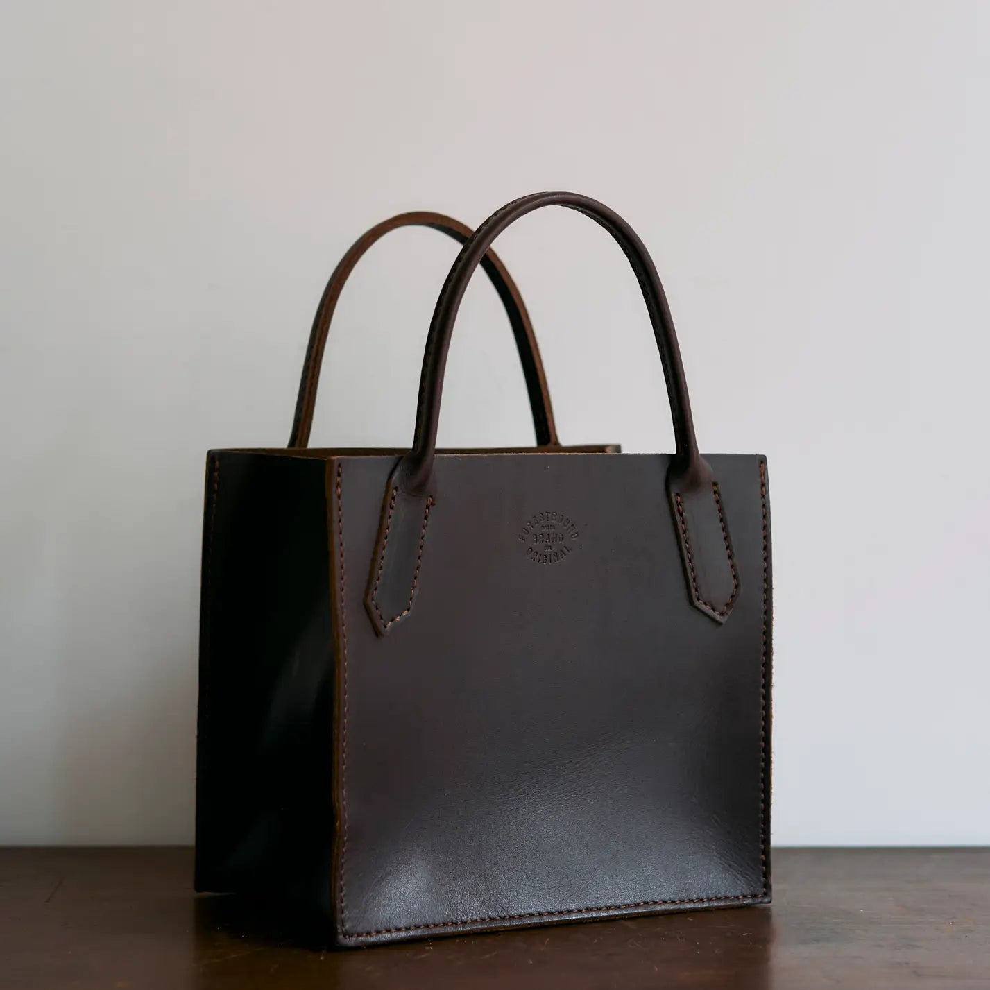 Petite Leather Dock Bag in Brown Latigo