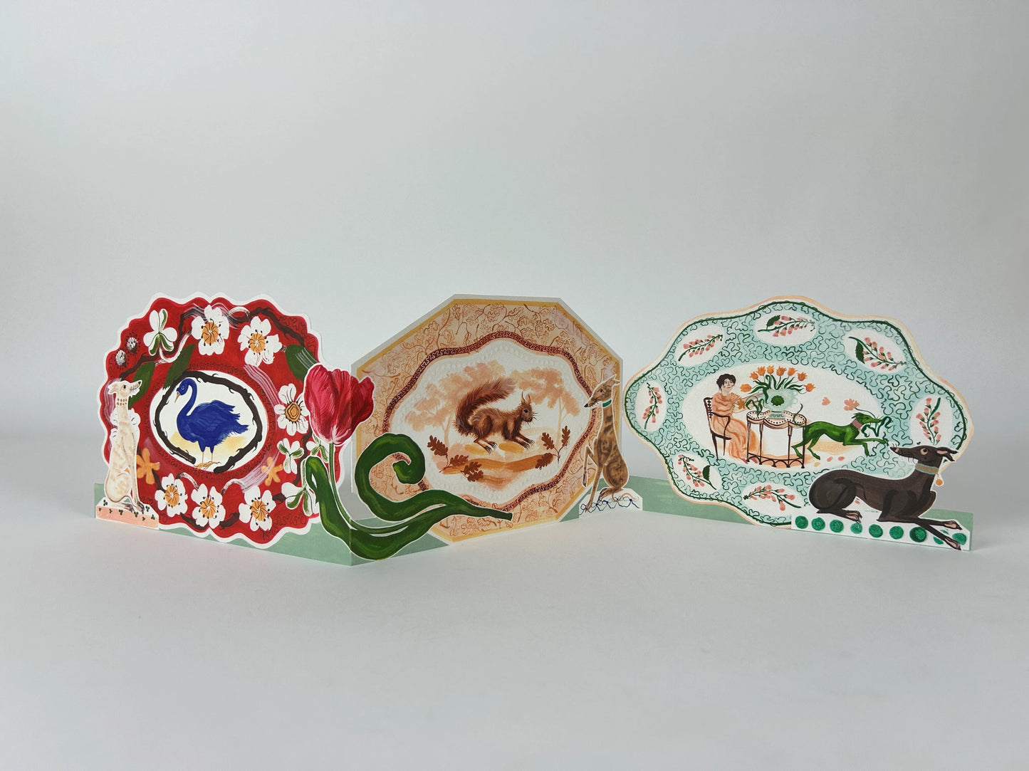Romantic Platter Concertina Card