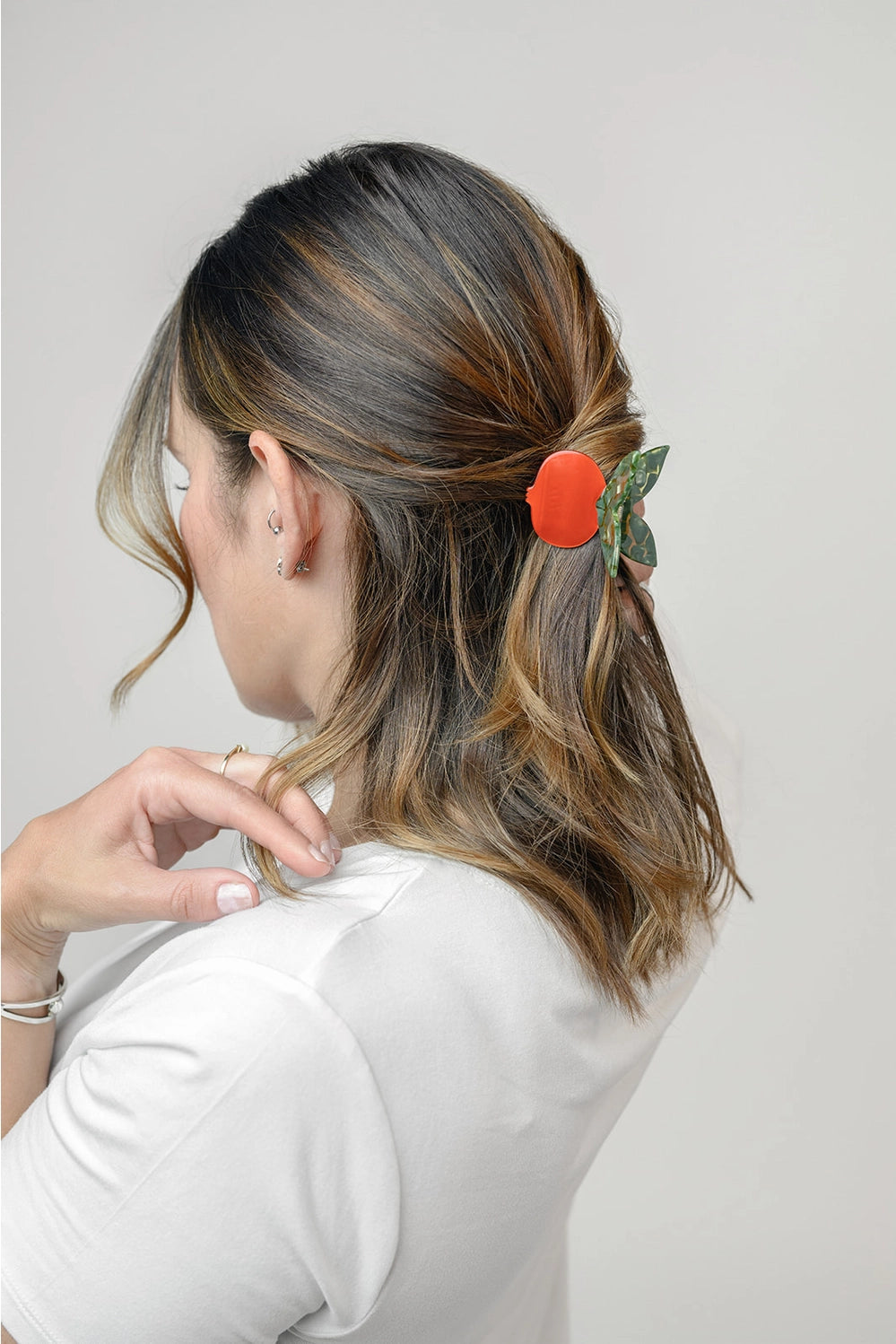 Pomegranate Claw Clip