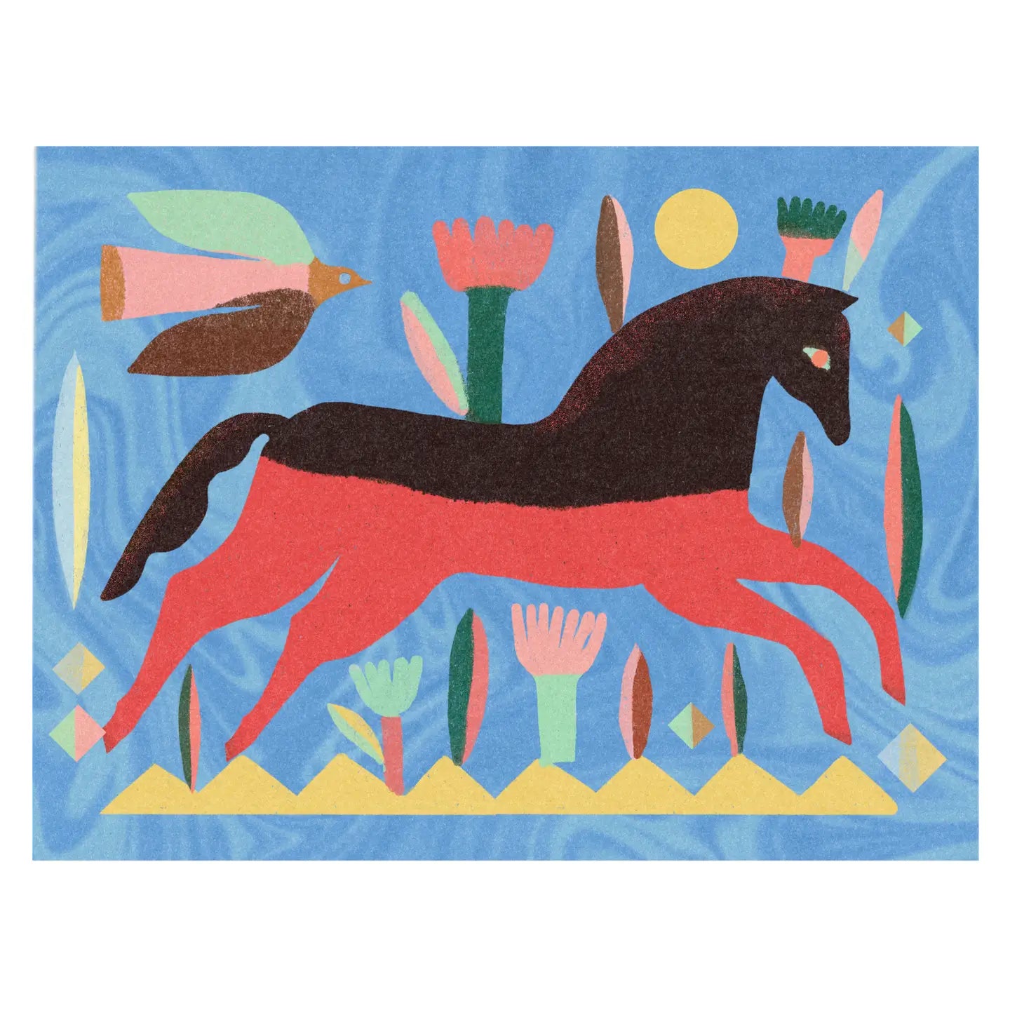 Red Horse Print