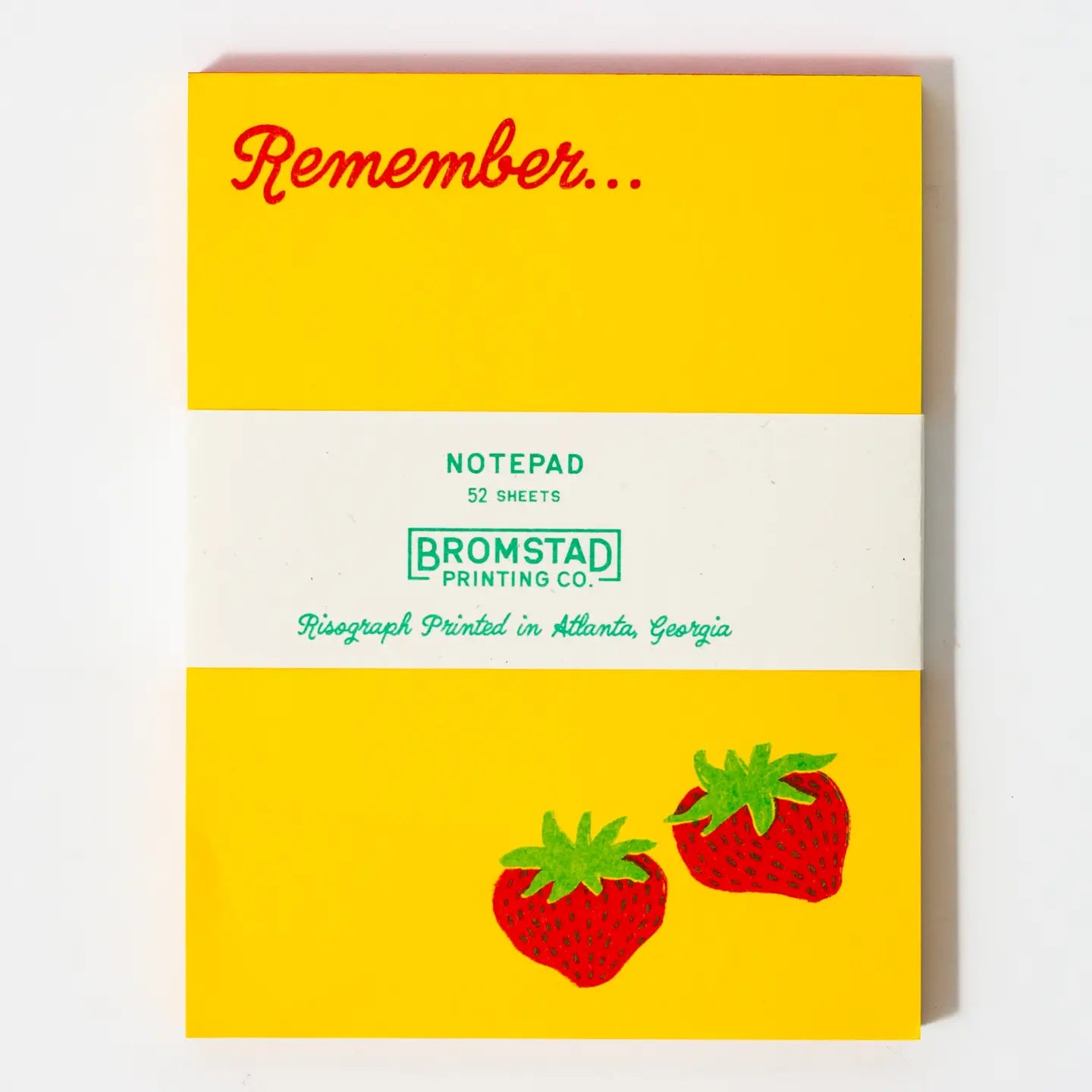 Remember Strawberry Notepad