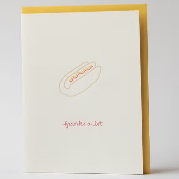 Franks A Lot Thank You Card