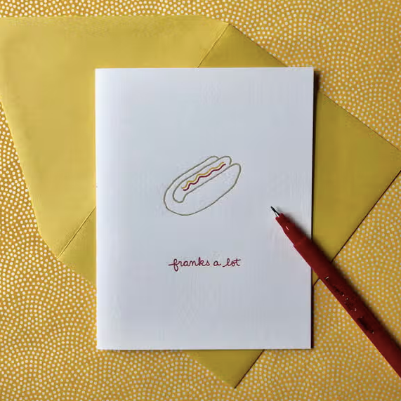 Franks A Lot Thank You Card