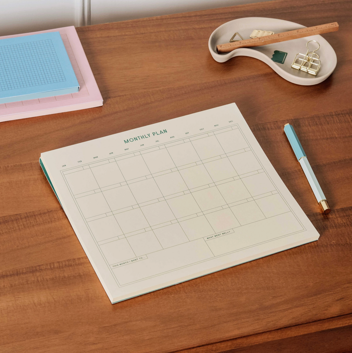 Monthly Plan Productivity List Pad - Undated