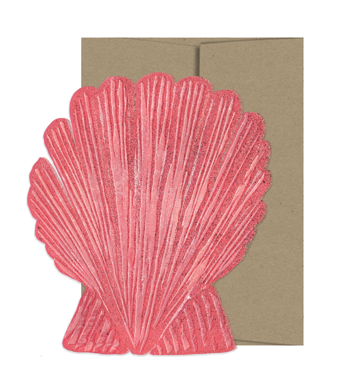 Seashell Die Cut Card