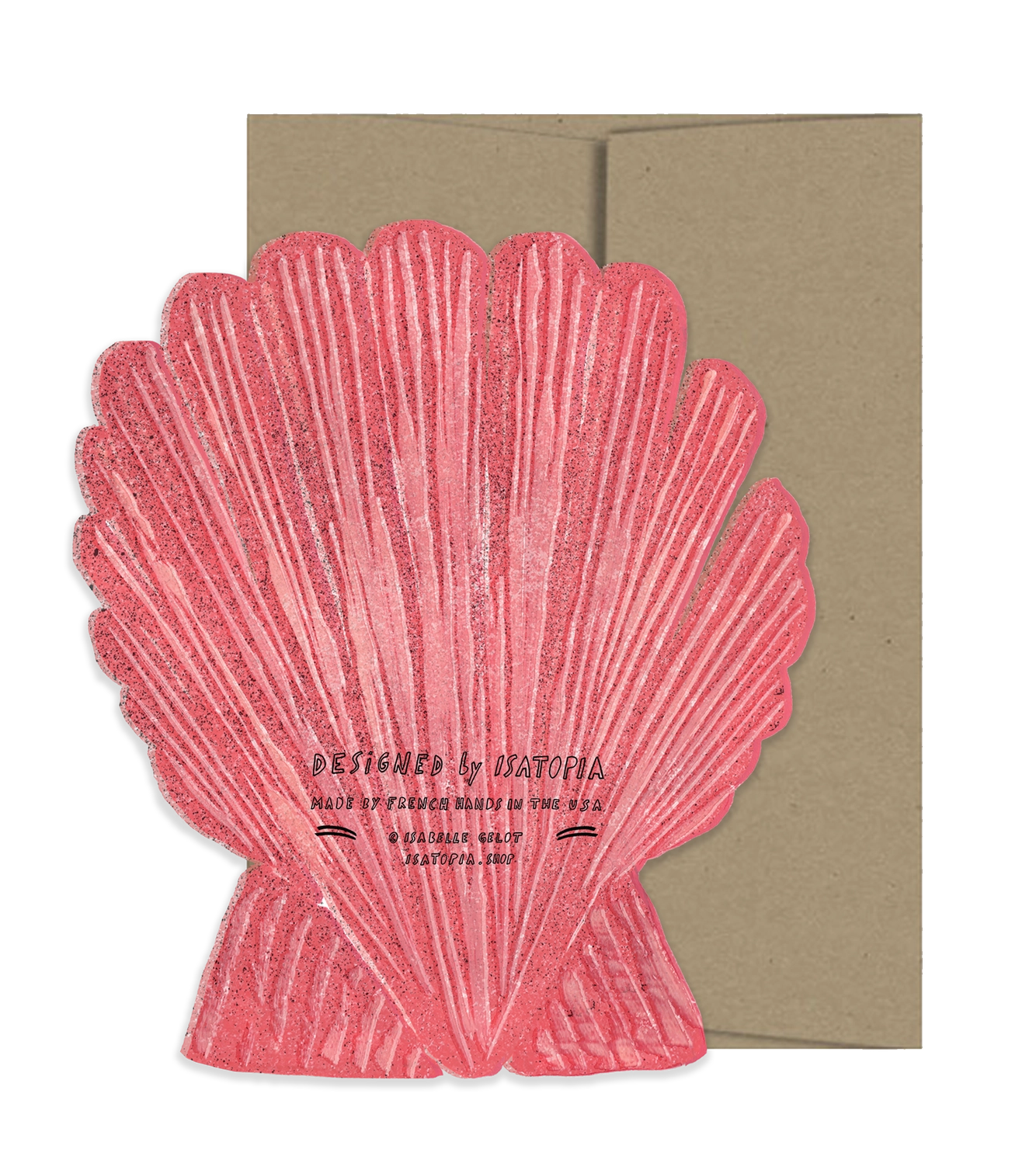 Seashell Die Cut Card