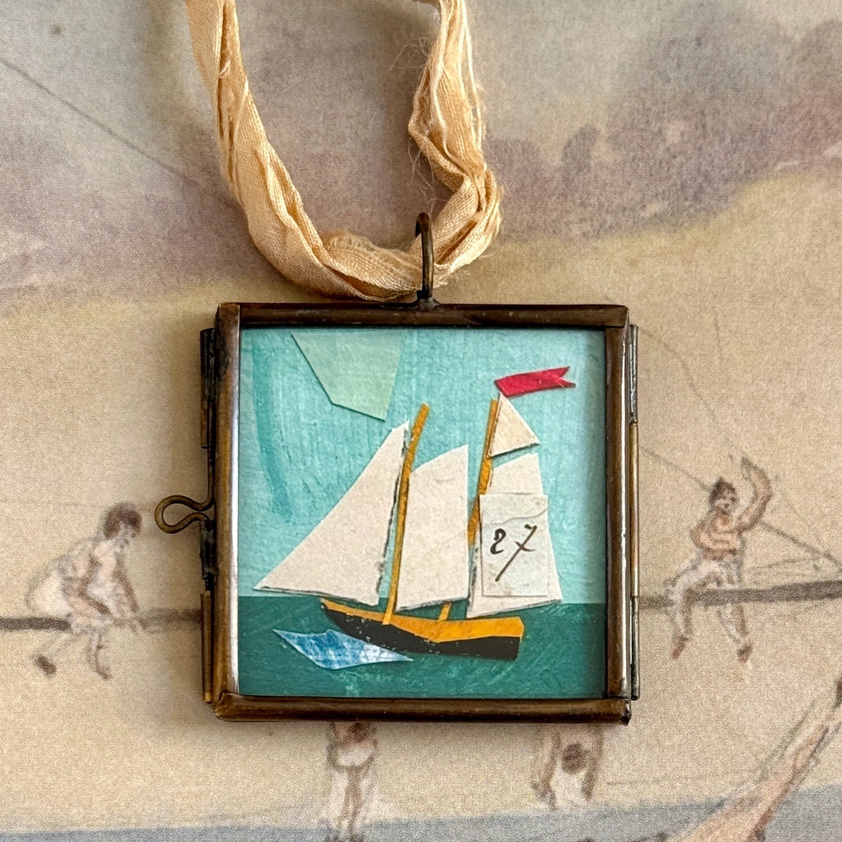 Small Sail Locket Ornament
