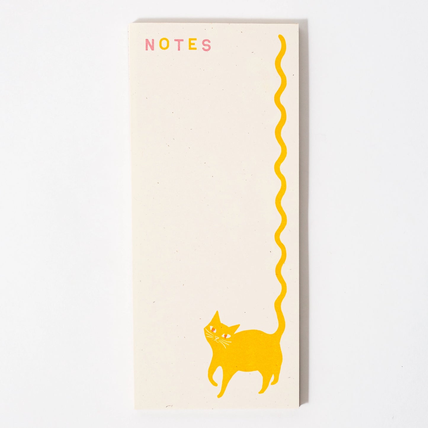Squiggle Tail Cat Notepad
